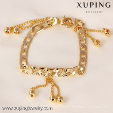 71348 Xuping 18K chapado en oro corazón y pulsera de perlas, pulsera de mujer de moda